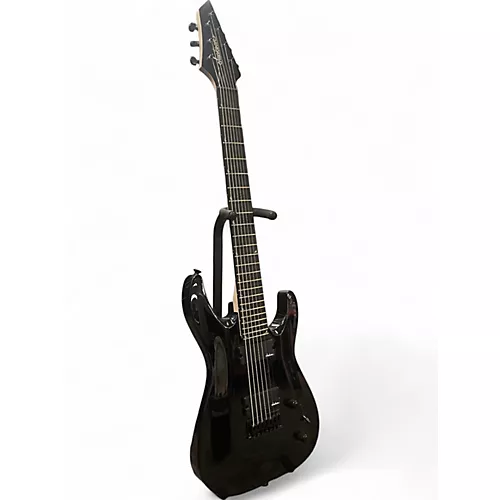 Used Jackson JS22-7 Dinky 7 String Black Solid Body Electric Guitar Black