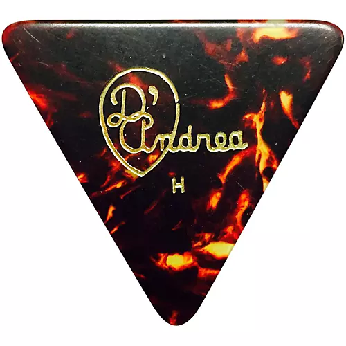 D'Andrea 355 Triangle Celluloid Guitar Picks One Dozen Shell Thin