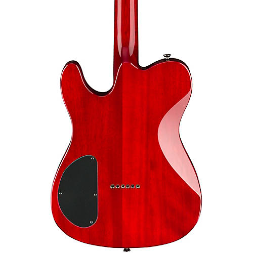 Fender Special-Edition Custom Telecaster FMT HH Electric Guitar Transparent Crimson