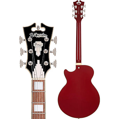 D'Angelico Premier SS Semi-Hollow Electric Guitar Burnt Red