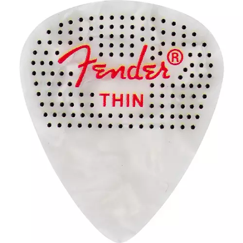 Fender 351 Dotted Celluloid Guitar Picks Thin 12 Pack