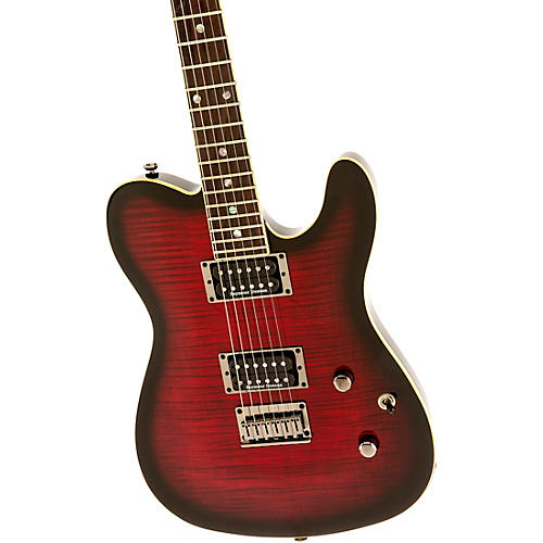 Fender Special-Edition Custom Telecaster FMT HH Electric Guitar Transparent Crimson