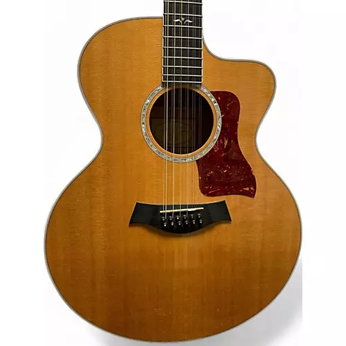Used Taylor 655CE Natural 12 String Acoustic Electric Guitar Natural