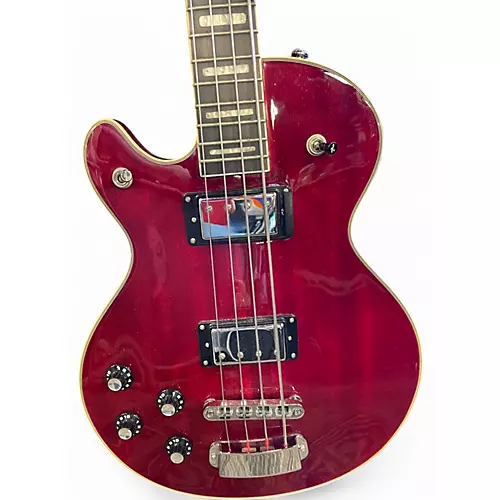 Used Hagstrom Viking Left Handed 2 Tone Sunburst Electric Bass Guitar 2 Tone Sunburst