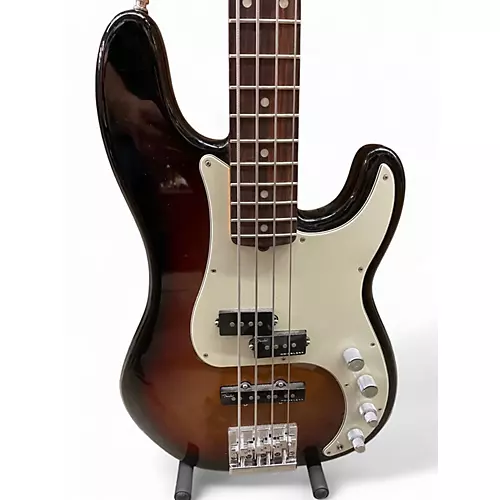 Used 2023 Fender American Ultra Precision Bass Ultraburst Electric Bass Guitar Ultraburst