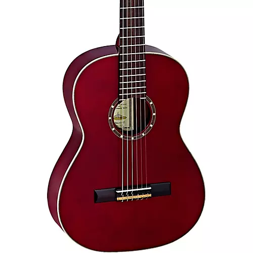 Ortega Family Series R121-7/8WR 7/8 Size Classical Guitar Transparent Wine Red 0.875