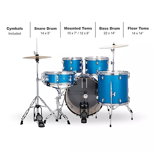 Ludwig Accent 5-Piece Drum Kit With 20