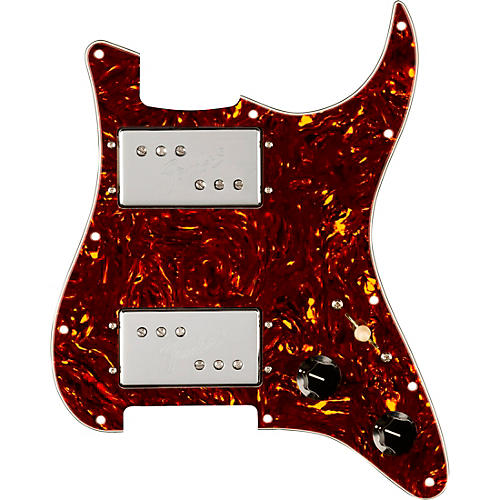 Fender Custom ML CuNiFe Wide-Range Humbucker Prewired Stratocaster Pickguard Brown Shell Chrome