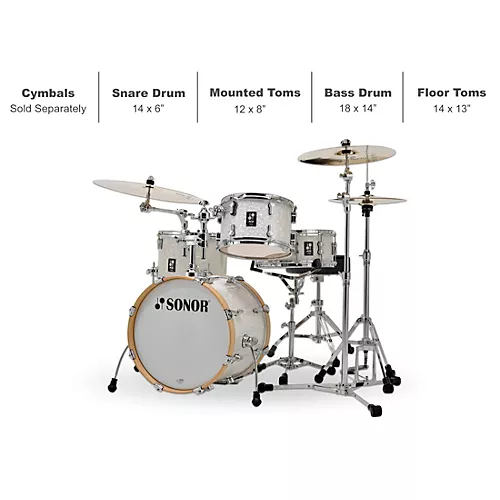 SONOR AQ2 Bop Maple 4-Piece Shell Pack Titanium Quartz