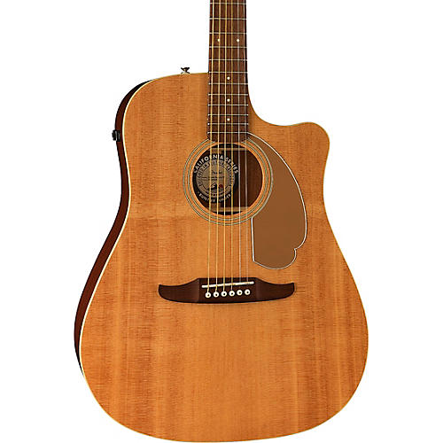 Fender California Redondo Player Acoustic-Electric Guitar Candy Apple Red