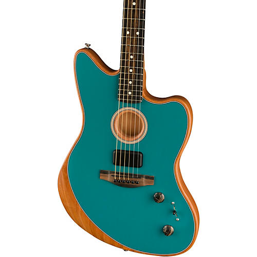 Fender American Acoustasonic Jazzmaster Acoustic-Electric Guitar Tungsten