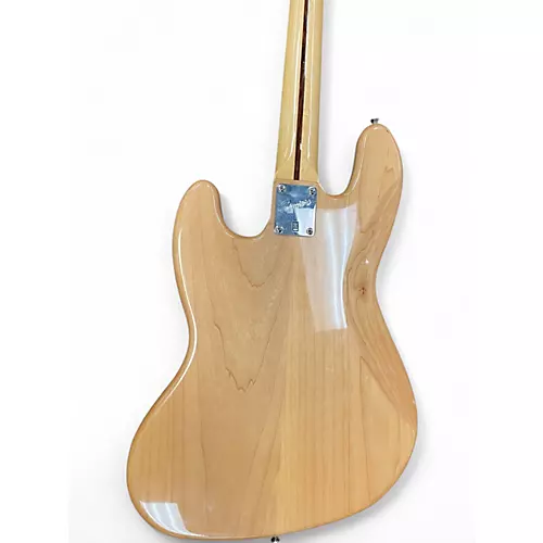 Used Squier JAZZ BASS Natural Electric Bass Guitar Natural