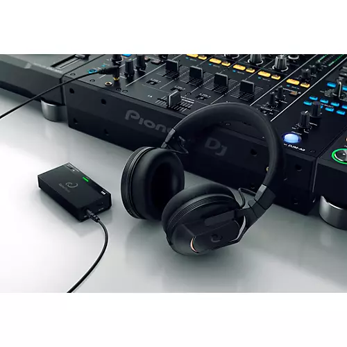 AlphaTheta HDJ-F10 Professional Wireless DJ Headphones With HP-TX01 Transmitter Black