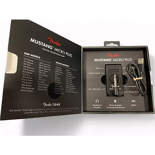 Used Fender Mustang Micro Plus Battery Powered Amp