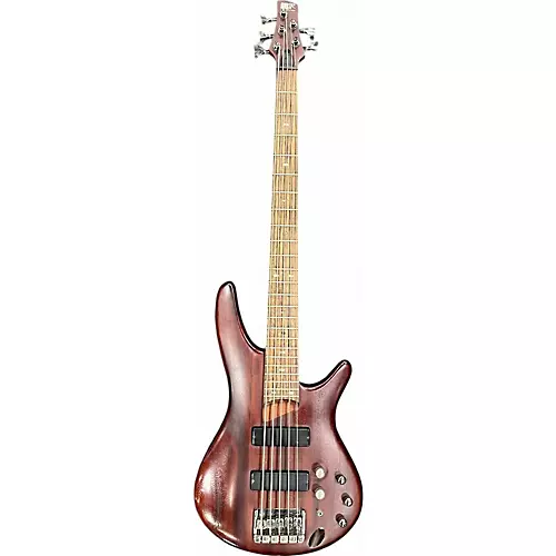 Used Ibanez SR505 5 String Natural Electric Bass Guitar Natural