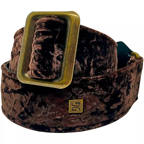 Get'm Get'm Boujee Velvet Guitar Strap Pink 2 in.