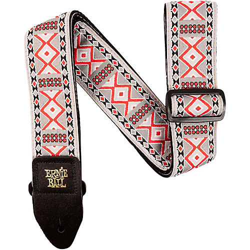 Ernie Ball Jacquard Polypro Guitar Strap Vanilla Rose