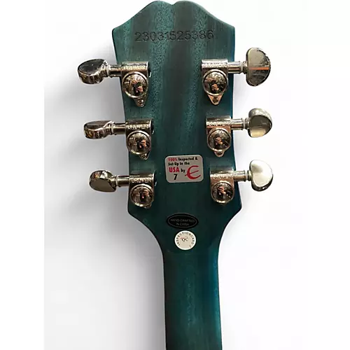 Used Epiphone Les Paul Traditional Pro IV worn blue Solid Body Electric Guitar worn blue