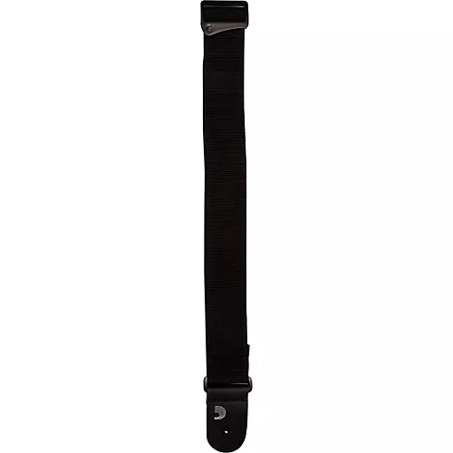 D'Addario Black Polypropylene Guitar Strap Black 2 in.
