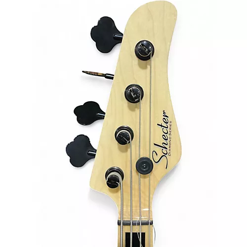 Used Schecter Guitar Research Justin Beck V Ani Natural Electric Bass Guitar Natural