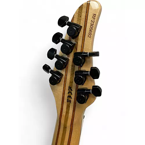 Used MAYONES REGIUS CORE 7 5A FLAME MAPLE TOP Solid Body Electric Guitar TRANS NATURAL FADE BLACK BURST OUT GLOSS