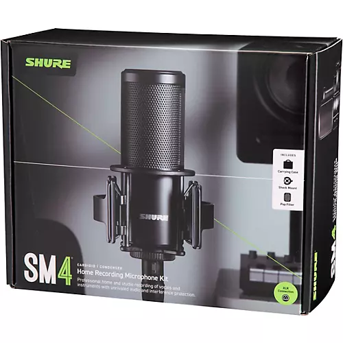 Shure SM4 Dual-Diaphragm Condenser Home Recording Microphone Kit