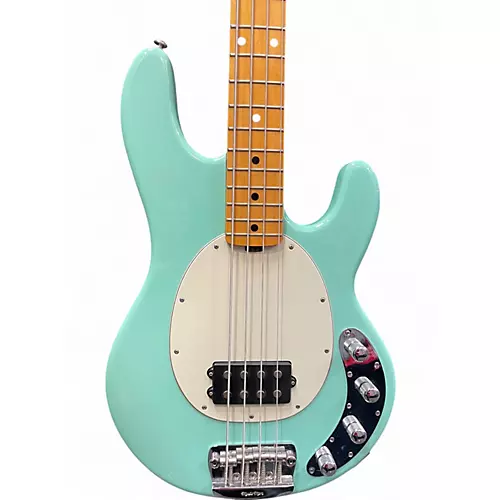 Used Ernie Ball Music Man Sterling 4 String Turquoise Electric Bass Guitar Turquoise