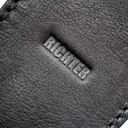 RICHTER Raw V Nappa Guitar Strap Black