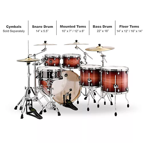 Mapex Armory Series Exotic Studioease Fast Shell Pack With 22
