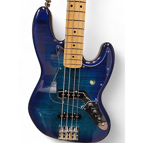 Used Fender Modern Player Jazz Bass Blue Burst Electric Bass Guitar Blue Burst