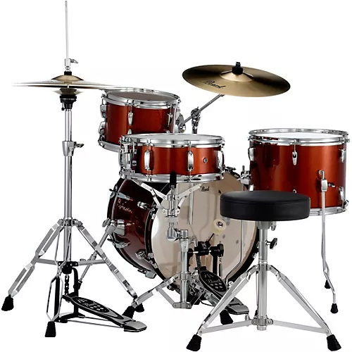 Pearl Roadshow 4-Piece Jazz Drum Set Charcoal Metallic