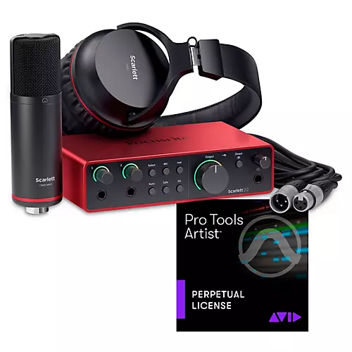 Focusrite Scarlett Studio Pack Gen 4 With AVID Pro Tools Artist Perpetual License Solo Studio Pack