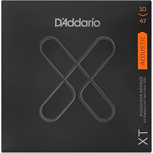 D'Addario XT Phosphor Bronze Acoustic Strings, Extra Light, 10-47