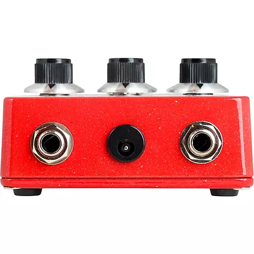 Death By Audio Soundwave Breakdown Octave Fuzz Effects Pedal Red and White