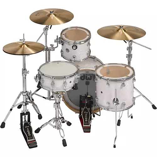 DW DWe Wireless Acoustic-Electronic Convertible 4-Piece Drum Set Bundle With 20