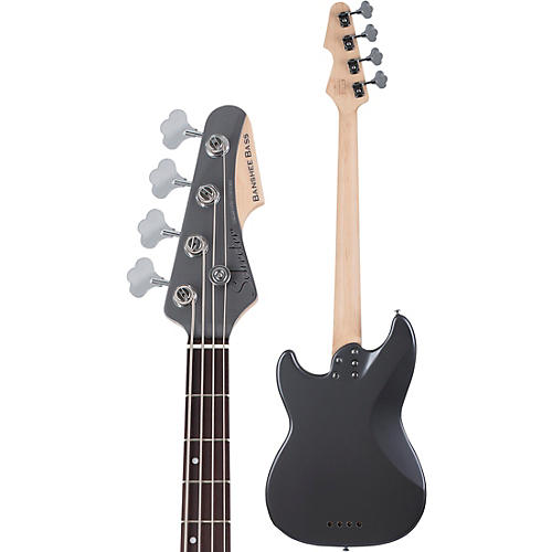 Schecter Guitar Research Banshee 4-String Short Scale Electric Bass Guitar Pelham Blue White Pickguard