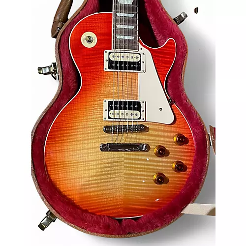 Used 2019 Gibson les paul paul trad pro v Cherry Sunburst Solid Body Electric Guitar Cherry Sunburst