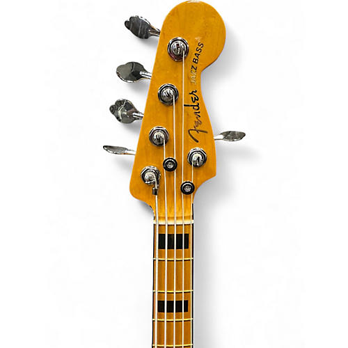 Used 2022 Fender American Ultra Jazz Bass V ARTIC WHITE Electric Bass Guitar ARTIC WHITE