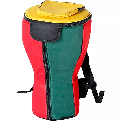 X8 Drums Heavy Duty Djembe Backpack Bag XXL Rasta