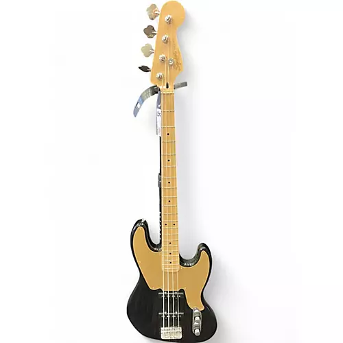 Used Squier Classic Vibe 1950S Precision Bass Black and Gold Electric Bass Guitar Black and Gold