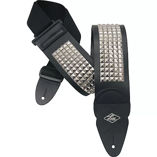 LM Products Studded Guitar Strap Black 2 in.