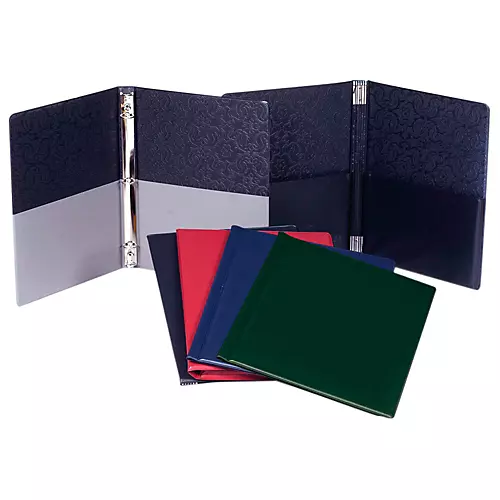 Marlo Plastics Choral Folder 9-1/4 x 12 with 7 Elastic Stays and 2 Expanded Horizontal Pockets Red