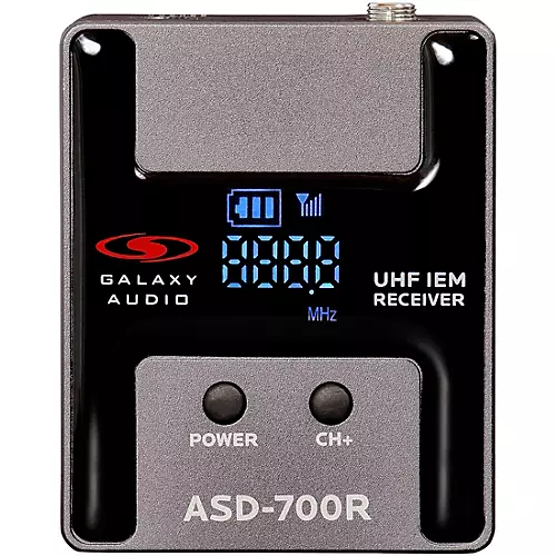 Galaxy Audio ASD-700 Digital 15 Channel UHF Plug & Play Wireless In-Ear Monitor System with EB5 Earbuds Frequency CODE B5 550-569 MHz Frequency CODE B5 550-569 MHz