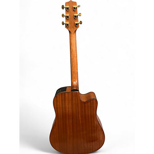 Used Takamine EG340C Left Handed Natural Acoustic Electric Guitar Natural