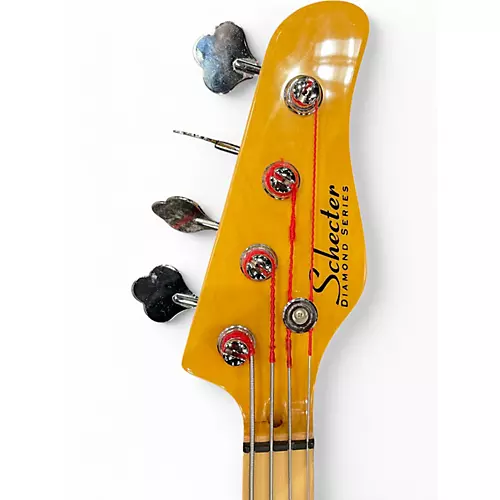 Used Schecter Guitar Research T Robert DeLeo  3 Tone Sunburst Electric Bass Guitar 3 Tone Sunburst