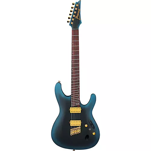 Ibanez SML721 S Axe Design Lab Multi-Scale Electric Guitar Midnight Arctic Ocean Matte