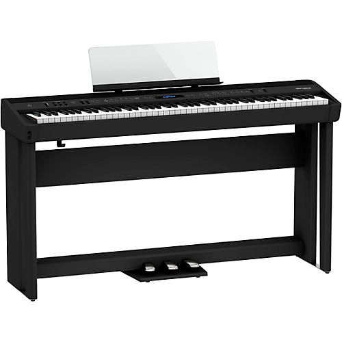 Roland FP-90X Digital Piano With Stand and Pedalboard White