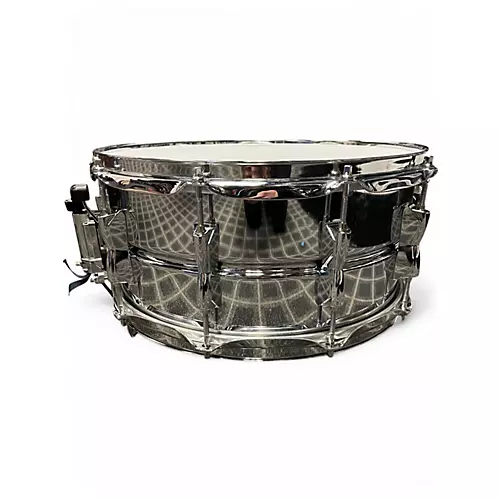 Used Yamaha 6.5in HANDCRAFTED ALUMINUM SILVER Drum SILVER 93