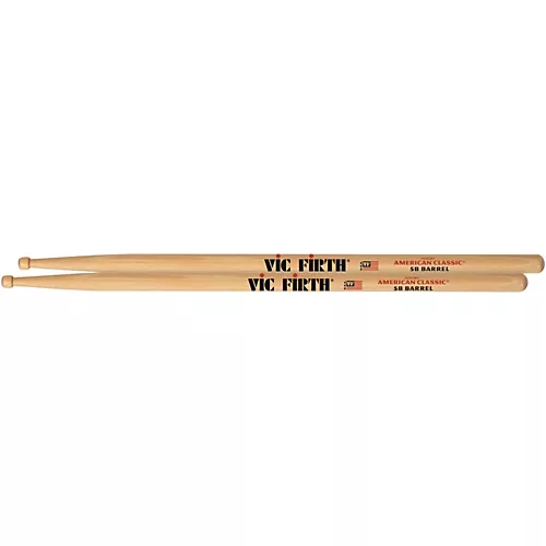 Vic Firth American Classic Drum Sticks With Barrel Tip Wood 5A