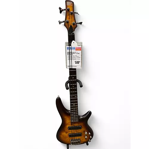 Used Ibanez SR500EPB Brown Sunburst Electric Bass Guitar Brown Sunburst